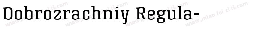 Dobrozrachniy Regula字体转换